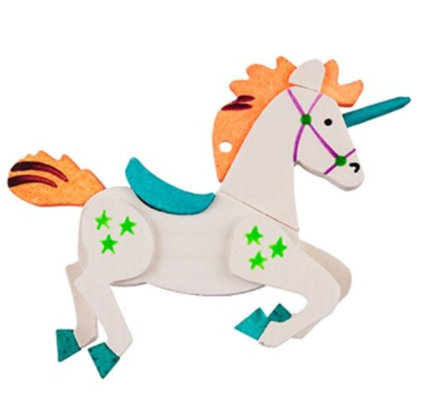 Unicorn (Orange Flamer) - Christmas Tree Decoration