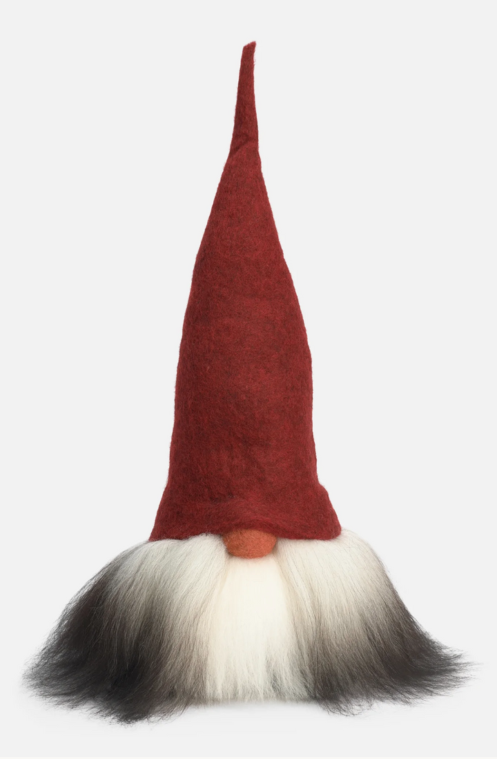 Tomte Gnome - Verner with Felt Cap (Red)