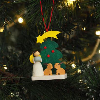 Santa's little Angel - Forest Bunnies - Christmas tree decorations