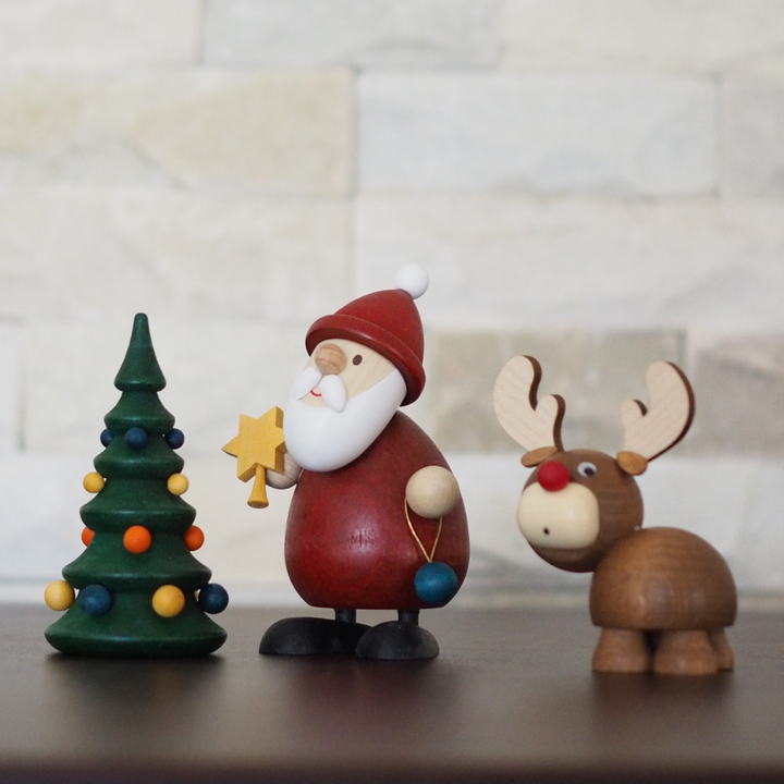 Ullrich Black Friday Set - Santa with Star & Tree, Rudolph, Frankie, Francine & Lamp Post